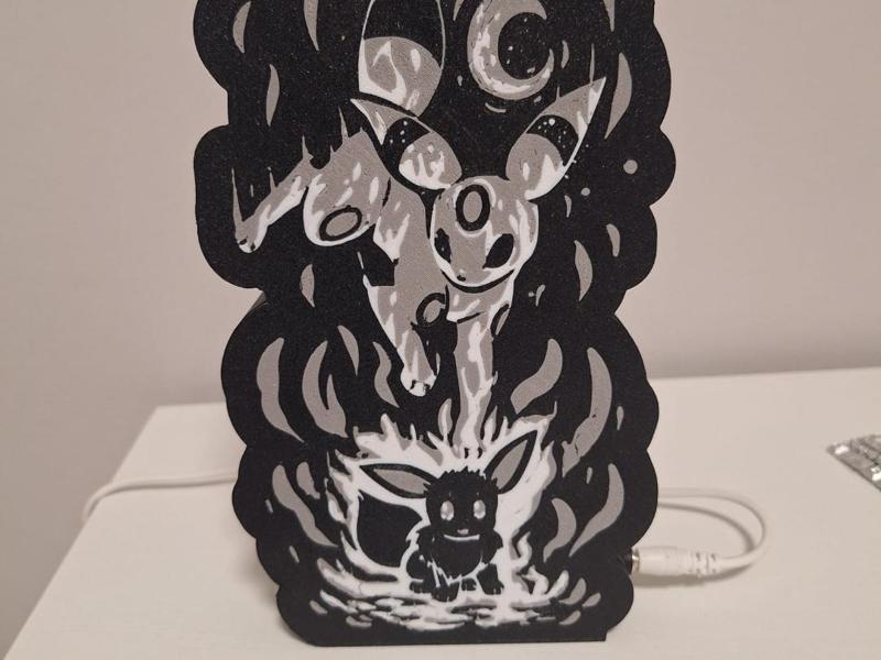 Eevee - Umbreon Pokemon Lamp Light Box