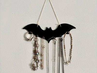 Bat Wall Jewelry or Key Holder | Halloween Decor