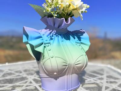 Victorian Corset Bust Planter