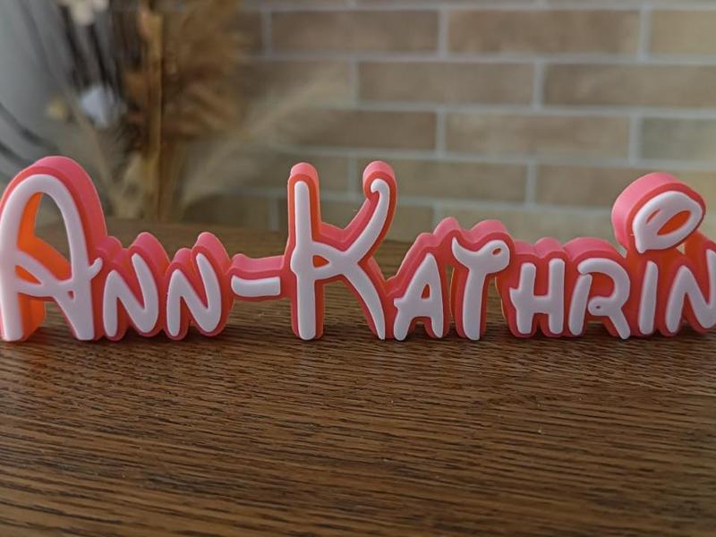 Ann-Kathrin Disney Name Sign Decorated Room kid