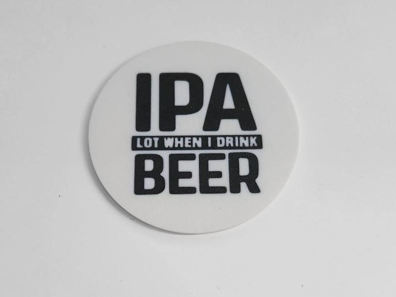 IPA lot Beer coaster