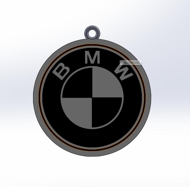 BMW Logo Keychain – 3D Printable Car Emblem Accessory