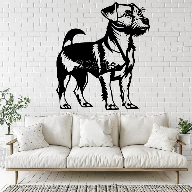 Jack Russell Terrier 2D Wall Art/Window Art - Digital STL & SVG File for 3D Printing or Laser Cutting