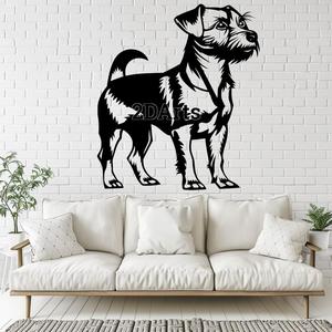 Jack Russell Terrier 2D Wall Art/Window Art - Digital STL & SVG File for 3D Printing or Laser Cutting