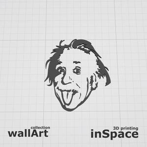 Einstein - tongue - Wall art