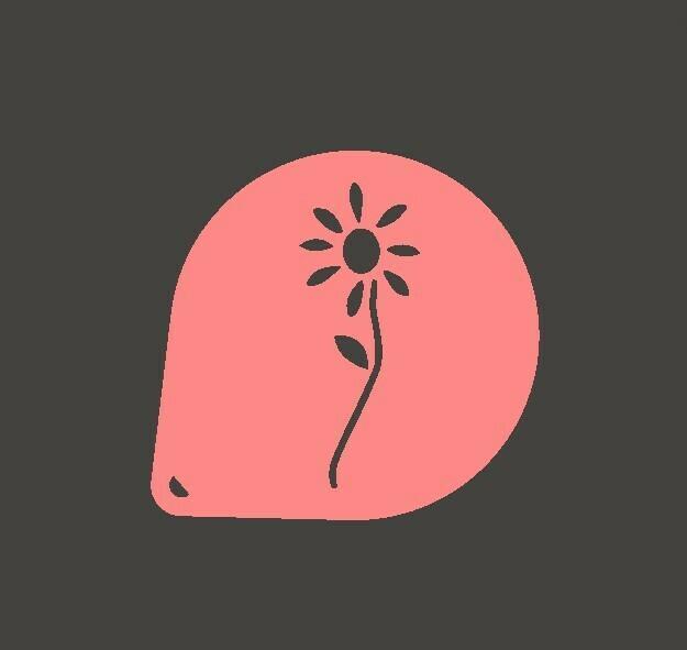 Free Flower stencil model 1