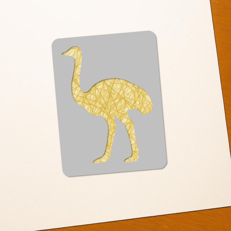 Ostrich Drawing Stencils – 3D Printable Tools for Artists