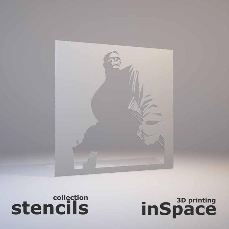 Sin City - Stencil - Hartigan with a gun