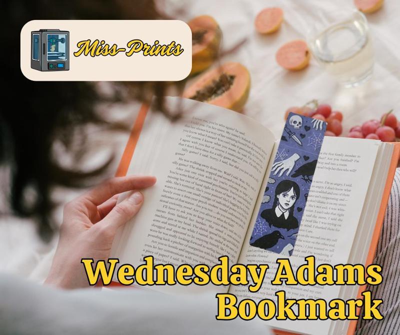 Wednesday Addams Purple Bookmark