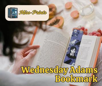 Wednesday Addams Purple Bookmark