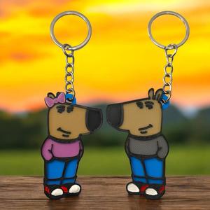 Meme Chill Guy Girl Chill de Cojones Couple Keychains