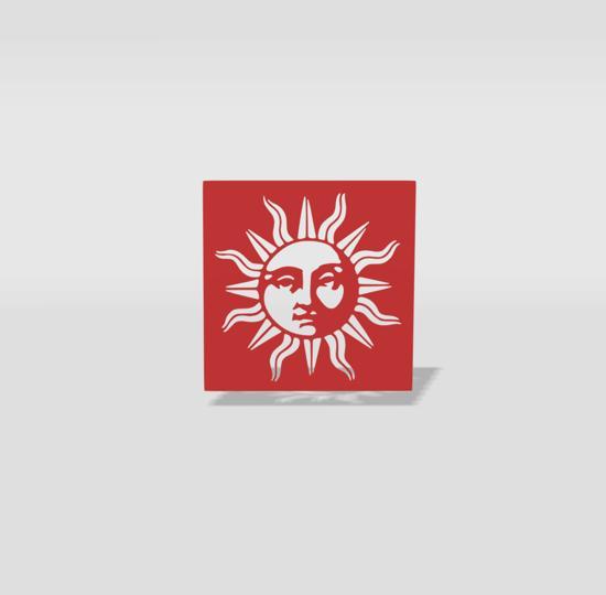 stencil sun