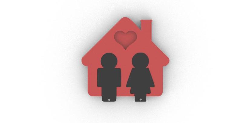 happy family keychain