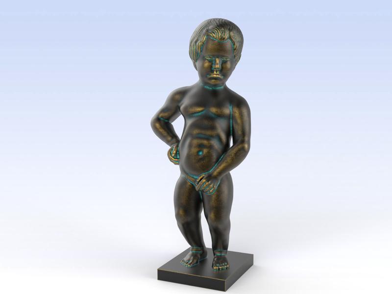 Manneken Pis in Brussels, Belgium