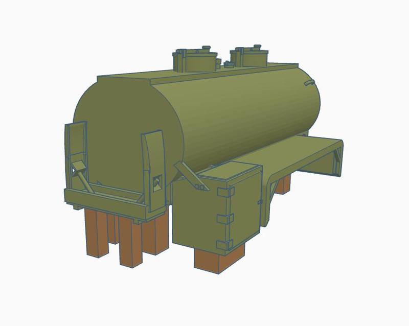 (ADD-ON) GMC CCKW 353 watertank, 700gallon
