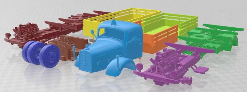 Mercedes Benz L4500A Printable Truck