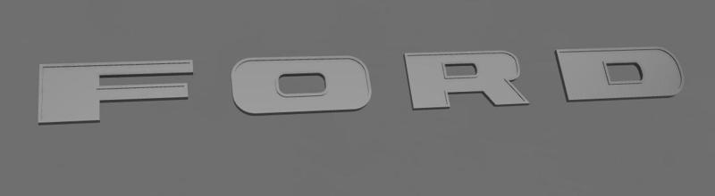 ford lettering - Cana_3D
