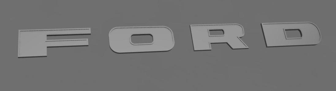 ford lettering - Cana_3D