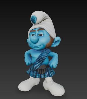 Gutsy Smurf