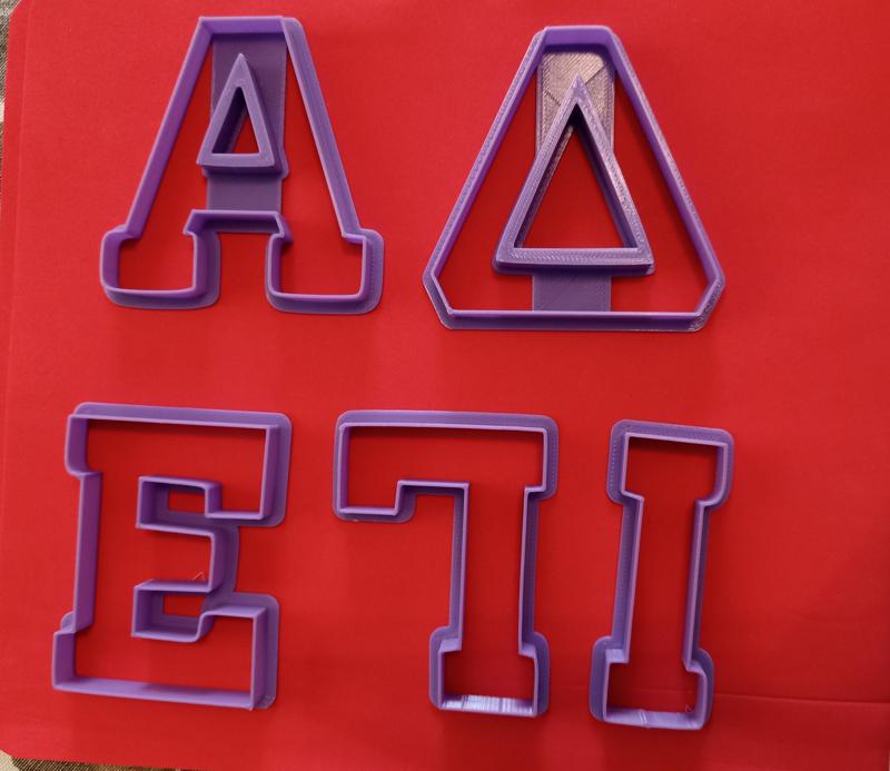 23 Pcs 7cm Greek Alphabet Cookie Cutter Cake decorating