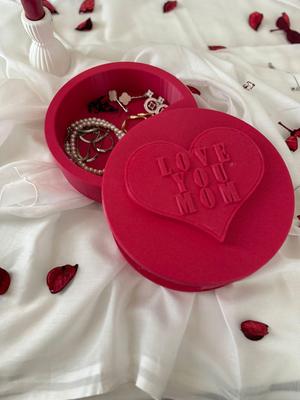 Mother’s Day Heart Jewelry Box – 3D Printable Sliding Drawer