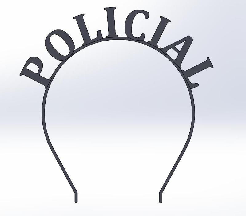 TIARA CARNAVAL - POLICIAL