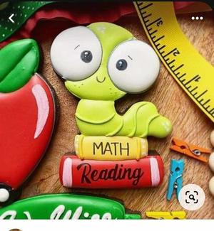TEACHER - SCHOOL - BOOKS - COOKIE CUTTER