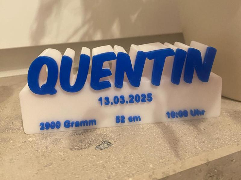 Quentin's birth gift