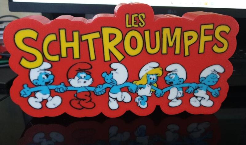 Lampe schtroumpfs smurf