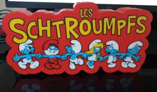 Lampe schtroumpfs smurf