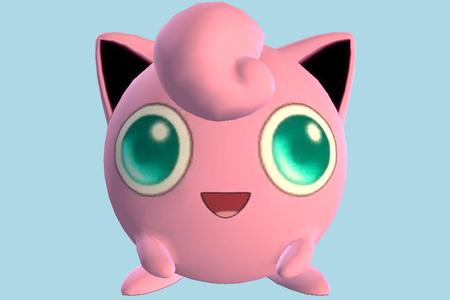 Jigglypuff Pokemon 3D Model