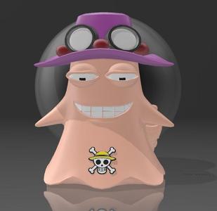 Suporte Alexa Echo Dot 4a e 5a Geração Den Den Mushi One Piece