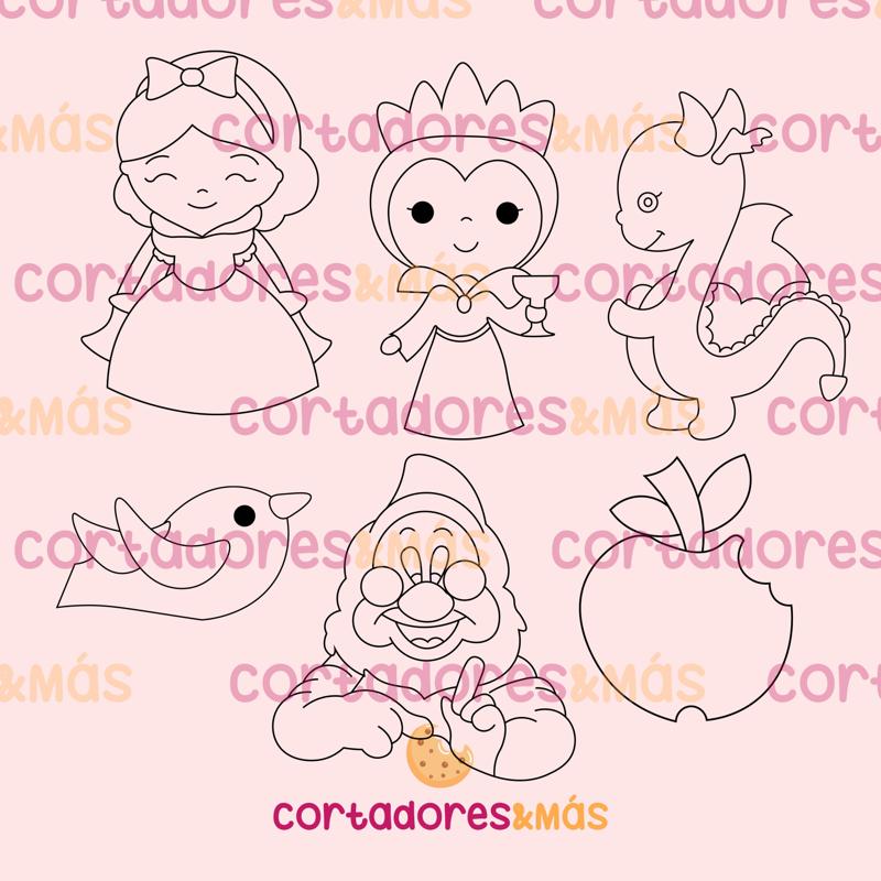 SNOW WHITE PRINCESS CUTTER - CUTTER COOKIES