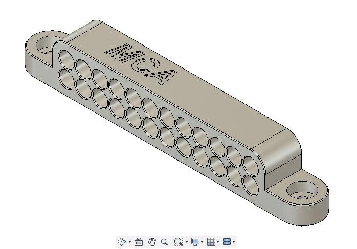 surface mount pc cable comb x24