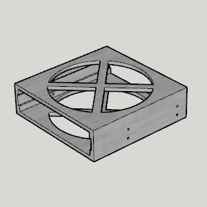 PC 5.25-inch bay External DVD drive compatible mounter