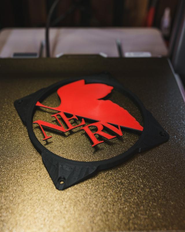 Evangelion Nerv Leaf  120mm Fan Grill Cover