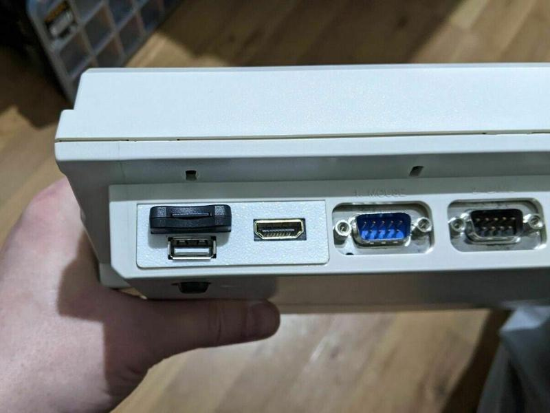 Amiga 1200 Back Trapdoor HDMI, MicroSD and USB