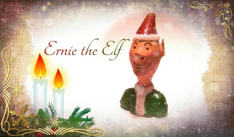 Ernie the Elf Christmas Decoration