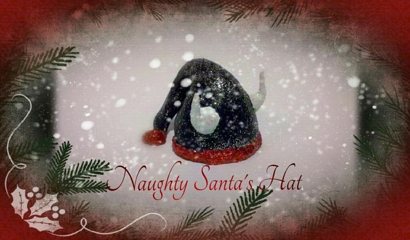Naughty Santa's Hat Christmas Decoration