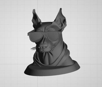 DOBERMAN WITH GLASSES // SUNGLASES DOBERMAN