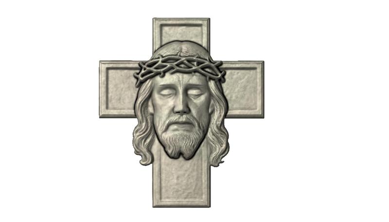 face of christ on the cross model 2