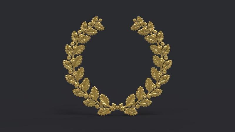 Wreath of oak leaves