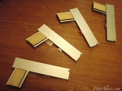 Rubber Band Gun, 6-shot, semi-automatic, laser-cut