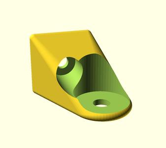 ALU profile 90° corner to bolt