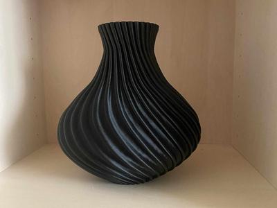 Modern elegant spiral vase