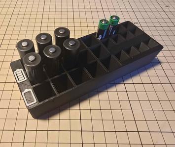 Simple AA and AAA battery box