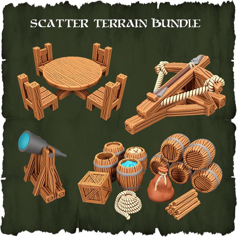 Scatter Terrain Bundle - TABLETOP TERRAIN DND RPG SCATTER