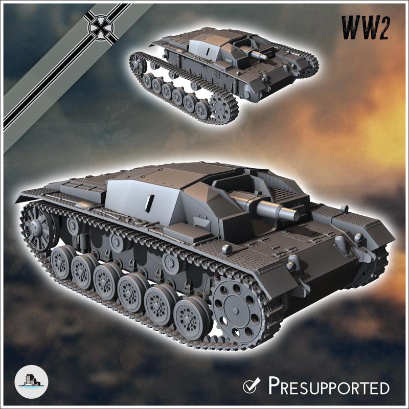 Sturmgeschutz StuG III Ausf. A (Sd.Kfz. 142-1) - Germany Eastern Western Front France Early Poland Russia WWII