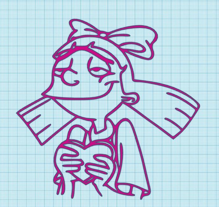 HELGA - LOVE - HEY ARNOLD - WALL ART