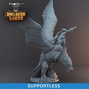 Supportless Dwarf Champion on King Roc Eagle